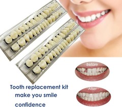 56 Pcs (A2+A3) False Teeth Dental Acrylic Resin Full Set Teeth Upper Lower #23