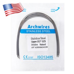 0.99/pack ETERFANT Dental Orthodontic Arch Wire Rectangular NiTi/Stainless Steel