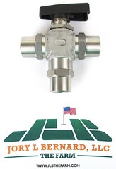 SSP FLOLOK, 357-3-316, 1/2″FNPT, 316 SST, 3-WAY BALL VALVE, NOS, SURPLUS