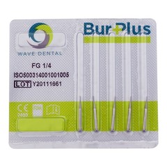 Wave Dental Operative Carbide Burs Round Friction Grip FG 1/4 -8 High Speed 19mm