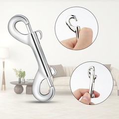 6 Pack Metal Trigger Snap Hooks – Double Ended Bolt Snaps for Dog Leash, Heavy D
