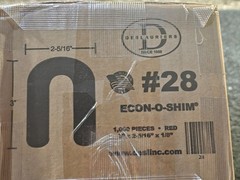 (QTY 1000) Deslauriers #28 2 5/16 In x 3 In x 1/8 In Econ-O-Shim Horseshoe Shim