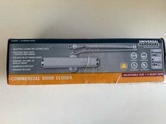 Universal Hardware UH4031 Commercial Door Closer Silver Heavy-Duty Aluminum