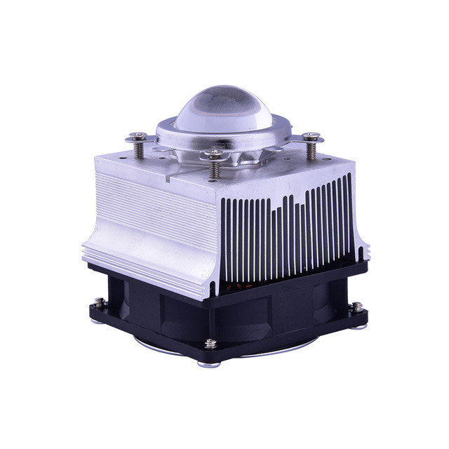20w 50w 100W LED Aluminium Heat Sink Cooling Fan 44mm Lens + Reflector Bracket