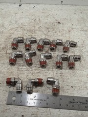 Lot Of 13 New Camozzi C6520 06-04, 3/8″x 1/4″ Male NPT Swivel Elbows