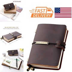 Classic Leather Journal for Writing and Planning 5.2 x 4 Inches Coffee Color