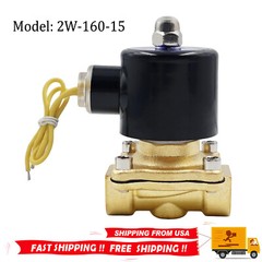 1/2″ PT AC 110V Electric Solenoid Valve Brass Water Air Gas 2W-160-15 US STOCK