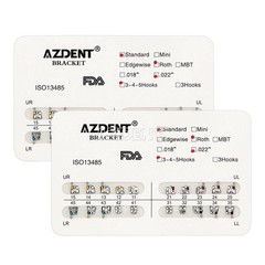 Dental Orthodontic Brackets Braces Standard Roth.022 Hooks 345 AZDENT