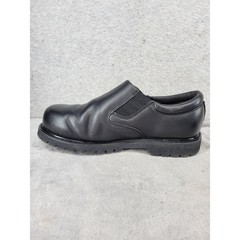 Skechers Work Boots Relaxed Fit Memory Foam Slip Resistant Black Leather 7.5
