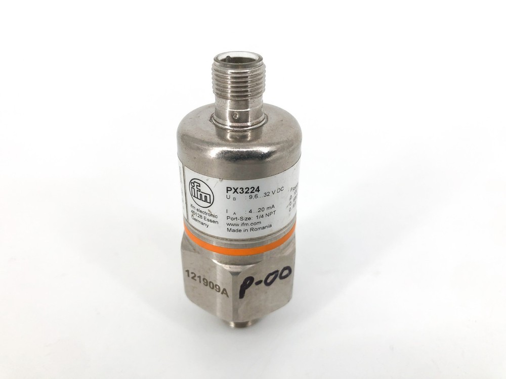 New IFM PX3224 Pressure Transmitter 0-100psi 9.6-32VDC – No Box