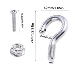 High Bay LED Lights Hook Factory Lighting Fixtures Stainless Steel Hanging Tool
