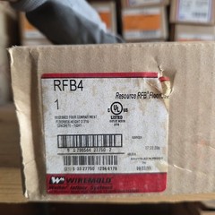 Wiremold RFB4 Resource RFB Floor Box 4 Gang On Grade Floor Box ~ NEW