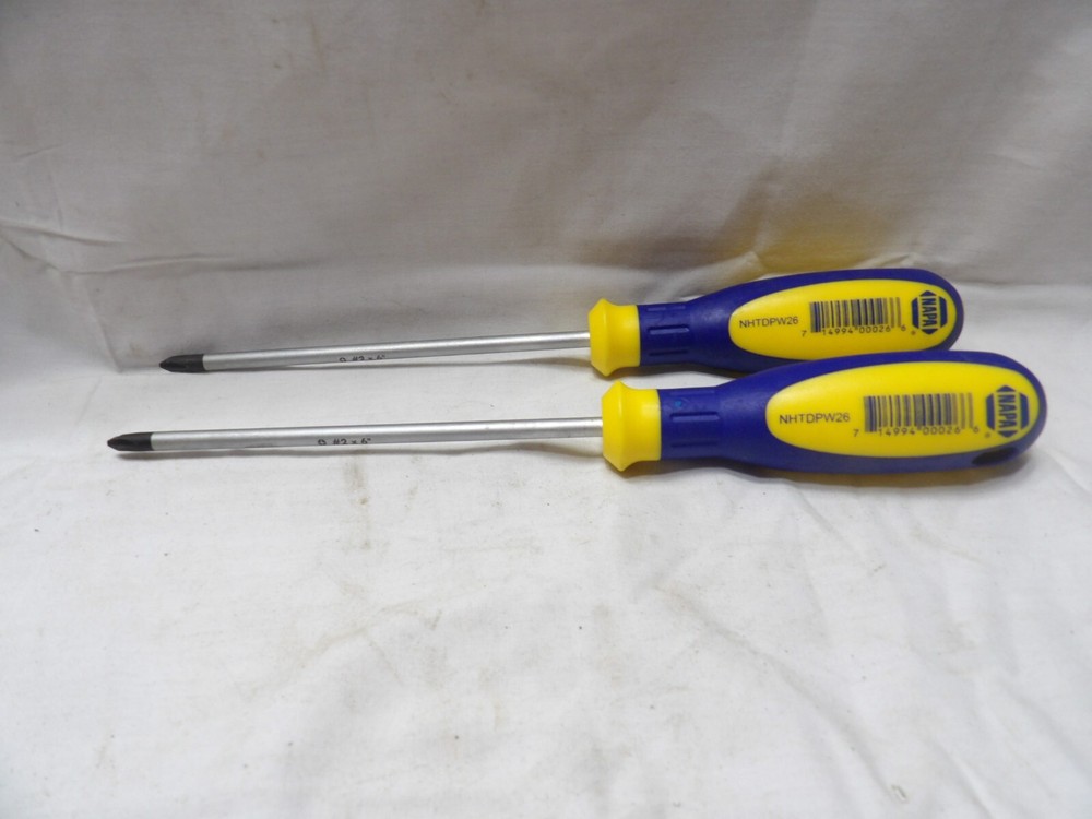 Two Napa #2 X 6″ Phillips Screwdrivers NHTDPW26 – Made in Germany