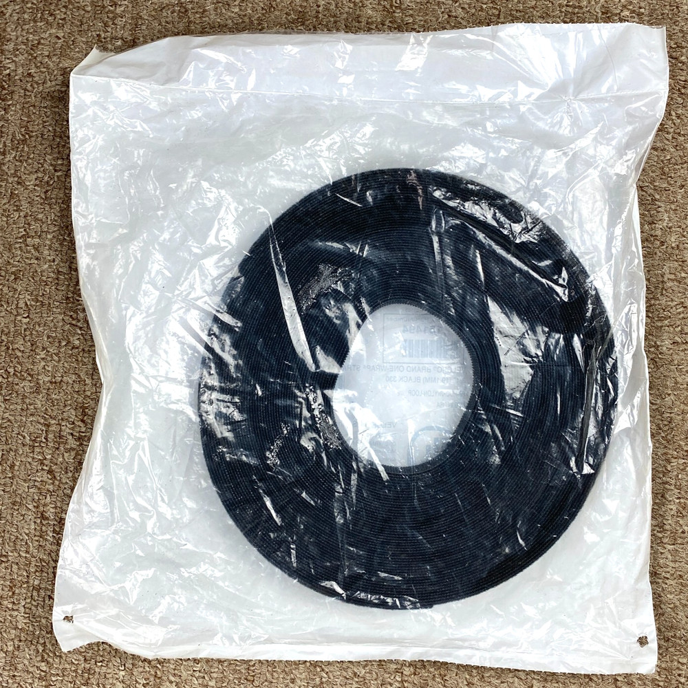 VELCRO® Brand ONE-WRAP® Strap 3/4″ X 75′ ft (25 yds) Black FIRE Retardant 151494
