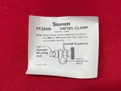 Starrett PT22428 Swivel Post Snug with Dovetail Indicator Clamp for 252 & 657