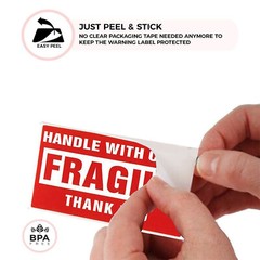 3″ X 5″ 500 Fragile Stickers Handle With Care Warning Mailing Shipping Labels US