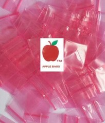 1,000 PINK APPLE BRAND BAGGIES 1510 2mil ZIPLOCK 1000 plastic 1.5″x1″ mini bags