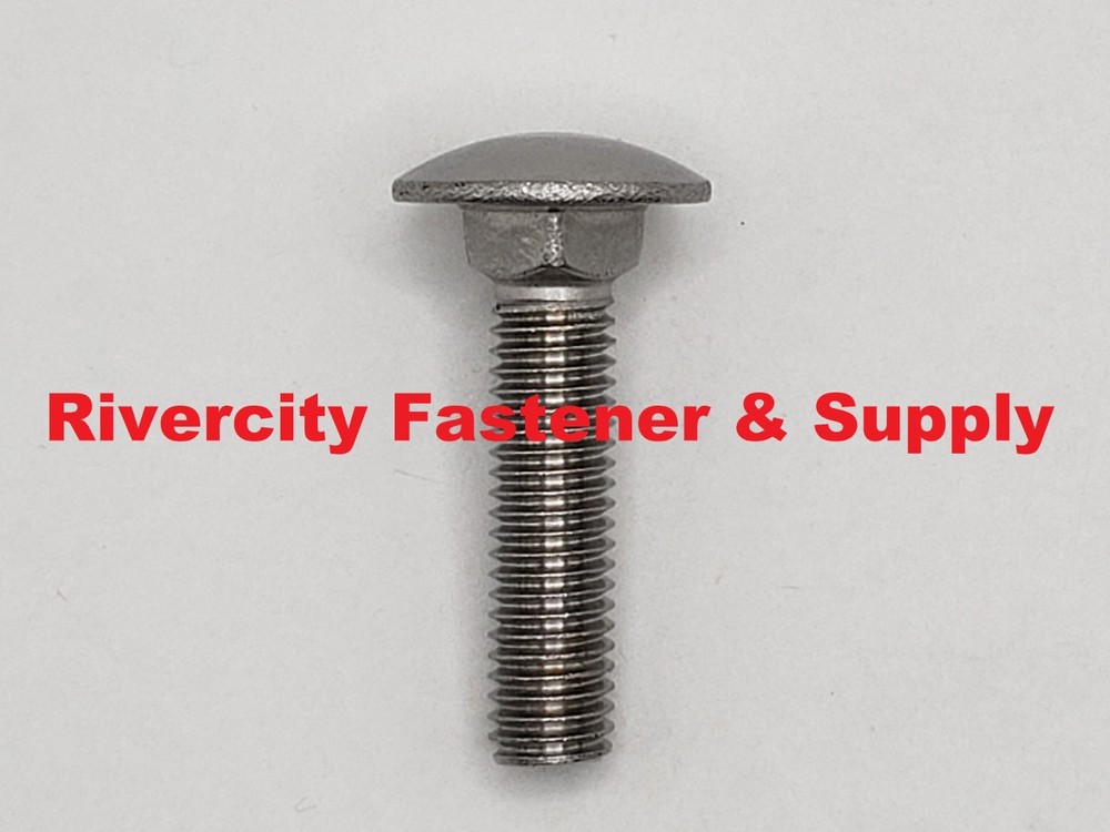 M8-1.25×35 Stainless Carriage Bolts M8x1.25 x 35 Screws 8mm x 1.25 x 35mm Bolt