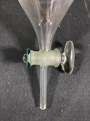 KIMBLE KIMAX 125mL Squibb Separatory Funnel Stopcock #22 Neck 29048-125