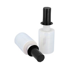 12 Rolls 80 Gauge 5″x1000′ Cast Mini Stretch Wrap With With Black Spinner Handle
