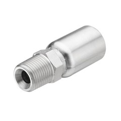 12-Pack 1/2″ Hose x 1/2″ NPTF Male Pipe Thread Hydraulic Hose End Crimp Fittings