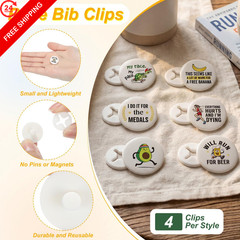 Leinuosen 24 Pcs Funny Running Bib Clips Race Number Buckle Fixing System…