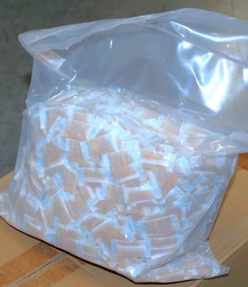 1 Gram x 1750 (3.7 lbs) Silica Gel, Orange Indicating, Rechargeable, Food Grade