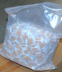 1 Gram x 1750 (3.7 lbs) Silica Gel, Orange Indicating, Rechargeable, Food Grade