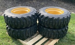 4 NEW 12-16.5 Skid Steer Tires & Rims for Caterpillar – CAT – 12X16.5- 14 PLY