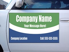Custom Company Custom Message Address Phone Car Door Magnets Magnetic Sign-QTY 2