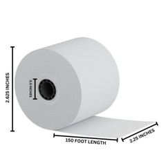Upgrade Office Supply UPG3003B Adding Machine Rolls 2-1/4″ x 150 ft, 3-Pack, USA