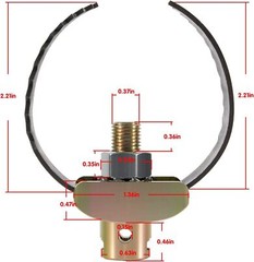 52817 T-231 2-1/2″ Heavy Duty C Cutter Drain Cleaner Tool Replaces for IW Cables