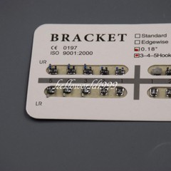 5 Packs Dental Metal Brackets Braces Mini Roth .018 Slot 3-4-5 Hooks Orthodontic