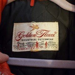 Vintage Ardsley New York Engine Co No. 1 Firefighter Jacket Coat Red USA w/ Hood