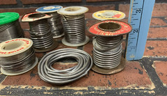 VINTAGE Solder Spools Tin Lead Mixed Lot over 4 pounds