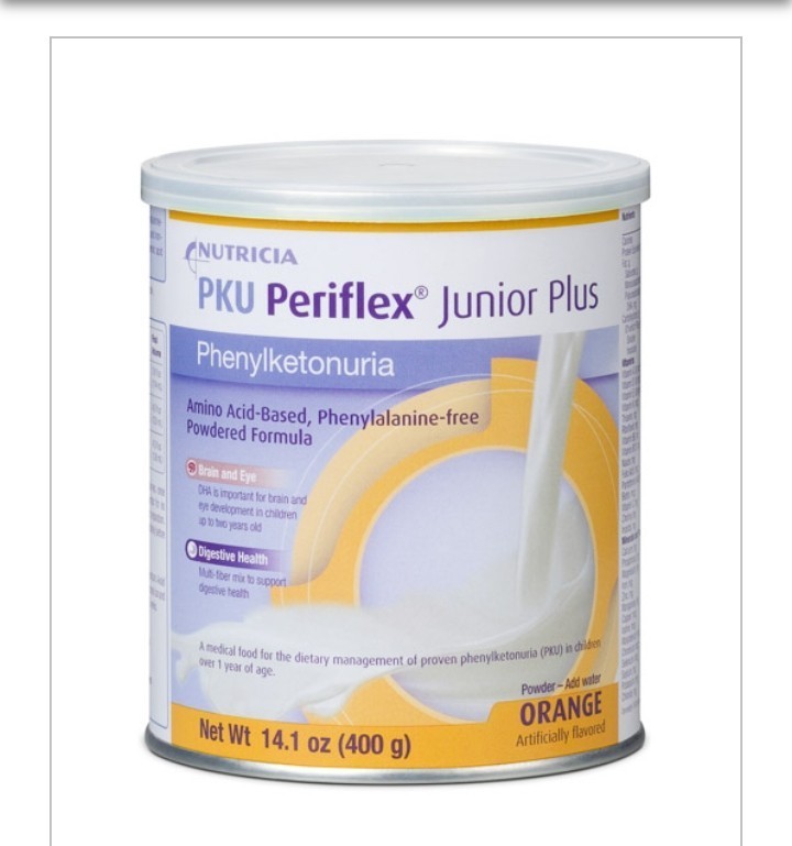 PKU Periflex Junior Plus Powdered Medical Food 400g 14.1 Grams Vanilla
