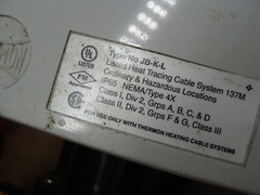 60′ THERMON HTSX PARALLEL SELF-REGULATING HEAT CABLE (1-20′ & 1-40′) & BOX