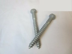 1/4 X 5 Hex Head Lag Screws With Washers Hot Dipped Galvanized 100 Pieces