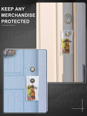 Colarr 1000 Pcs Door Hanger Bags with Cut Out Hole 6 X 12 Inch Clear Plastic