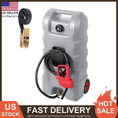 15 Gallon Fuel Caddy Portable Gas Fuel Tank,Gas Can with Manual Transfer Nozzle