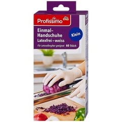 Profissimo Disposable Gloves White 2 a 60 Latex Free – SMALL – EXPIRY 04/2024