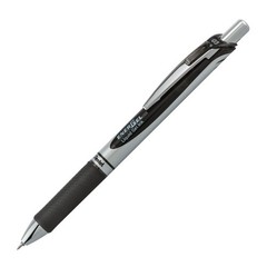Pentel EnerGel RTX Retractable Liquid Gel Pen, 3 Count (Pack of 1), Black