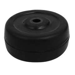 4Pcs 2-inch Diameter Rubber Pulley for Pulley Skateboard Trolley Caster Black