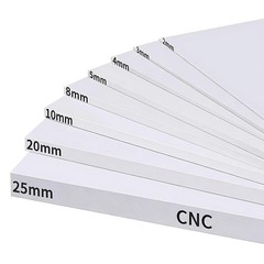 PTFE Sheet Plate Hard Plastic Panel High Temperature Thick 2mm-30mm White/Black