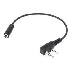 2 Pin K1 To 3.5MM Female Audio Earphone Transfer Cable For TYT For UV5R 888S