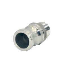 1/2″ 0.5 inch Type F Camlock Male Adapter to Male NPT Stainless Steel US STOCK