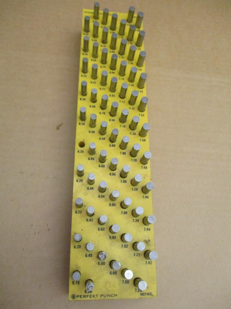 Pin Gauge Perfekt Punch Metric Graduated in Millimeters AM4 6.18~7.60 A2611DH