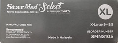 StarMed Select Nitrile Exam Gloves X-Large SMNS105, 1000/Case