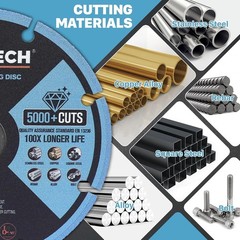 4 1/2 x 7/8 Inch Diamond Cut Off Wheel for Metal Cutting, Compatible with Ang…