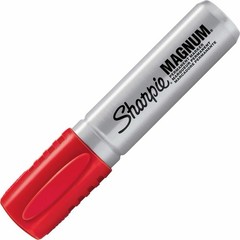 Sharpie Magnum Permanent Markers Red-Black Chisel Tip Large Marker-2 Pack